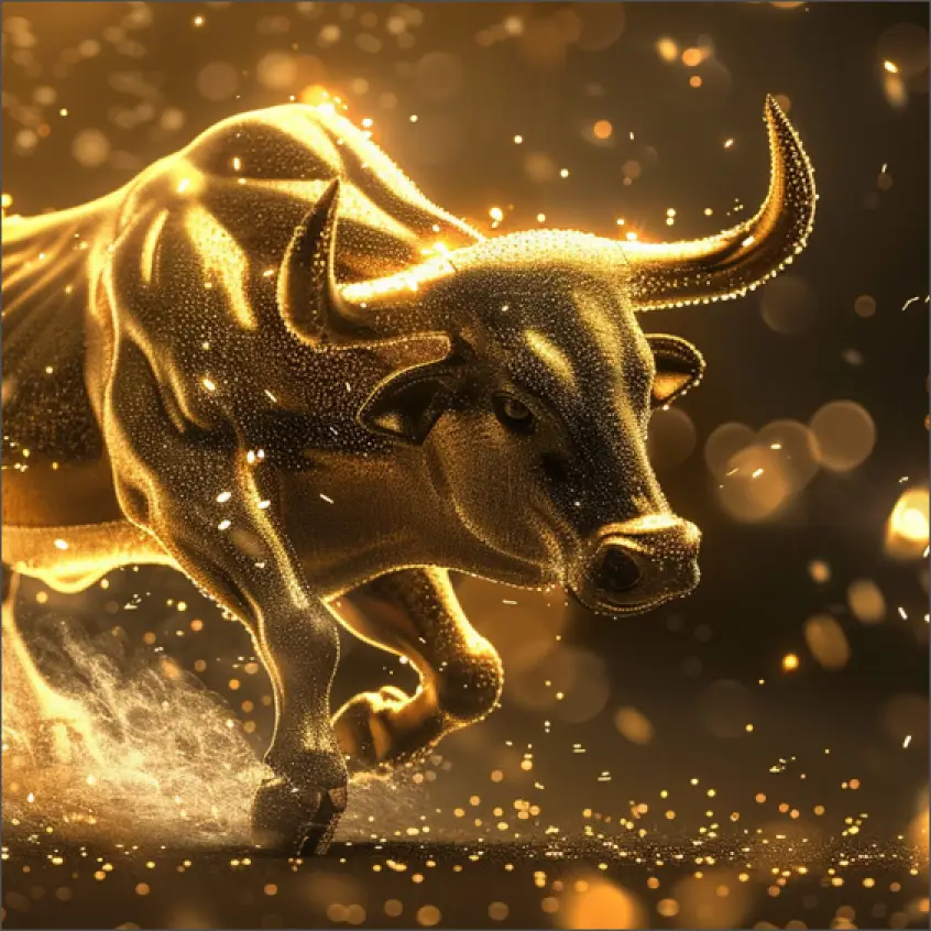 Gold One Bullion Running across the screen